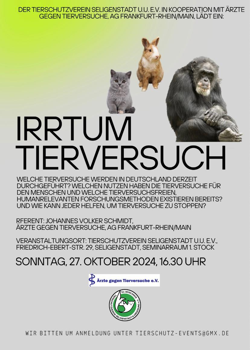 Irrtum Tierversuch